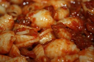 Грибы фарш макароны с фото